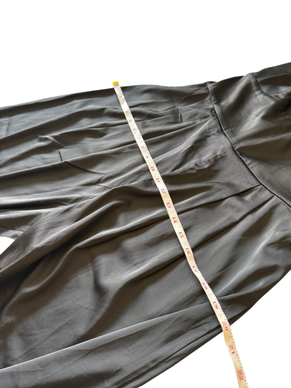 New Abercrombie & Fitch Jumpsuit Plunge Satin Black Size Medium $120 Dressy - Picture 5 of 10